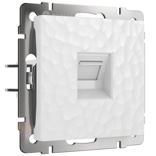 Розетка компьютерная без рамки Werkel Hammer 1-м. RJ45 5e белый картинка